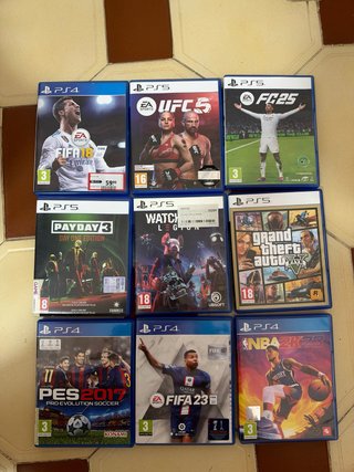 Lote de 9 Juegos para PS4 y PS5