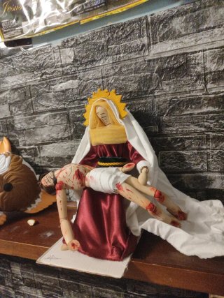 Réplica artesanal de La Piedad