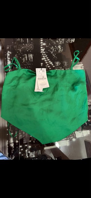 Top Verde Zara Talla M