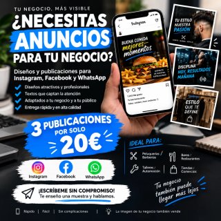 Diseño publicitario para negocio !!OFERTA