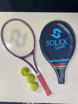Raqueta de Tenis Solex con Funda y Pelotas