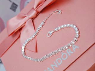 Pulsera Pandora Plateada ajustable plata