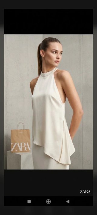 Top Satinado ZW Zara