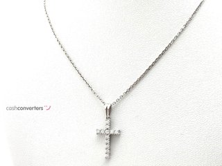 cadena oro 18k con piedra con circonita 24cm