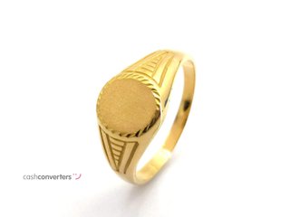 sello oro 18k con circonita