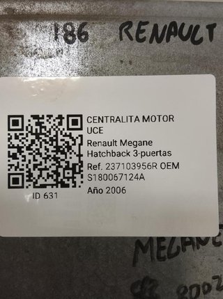 S180067124a centralita renault megane 1.5 dci 631