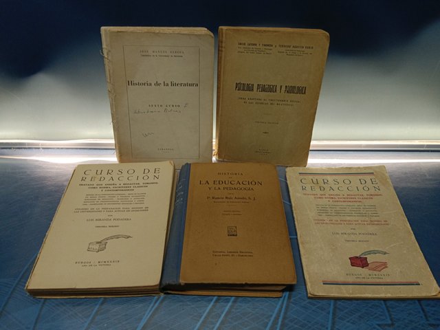 Lote 5 libros pedagógicos, cursos de redacción + Historia de la literatura + La educación y mas