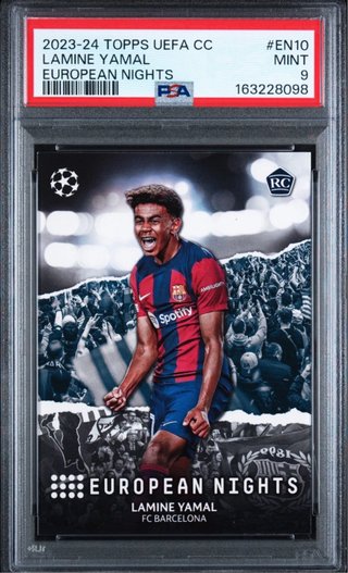 Carta Topps Lamine Yamal European Nights PSA 9 rc