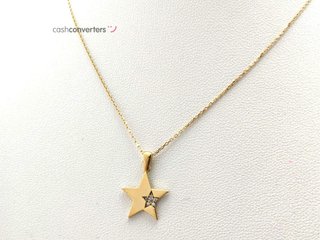 gargantilla oro 18k con piedra con circonita 22cm