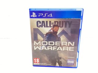 call of duty modern warfare ps4