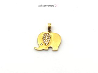 colgante oro 18k con circonita