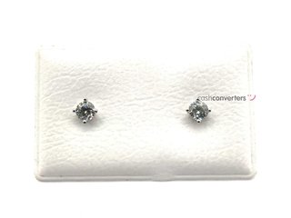 pendientes oro 18k con piedra con circonita
