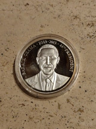 Moneda Conmemorativa Barack Obama