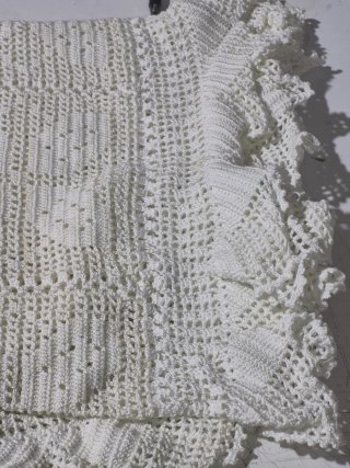 Colcha de Ganchillo Blanca 1,60 x 2,50m