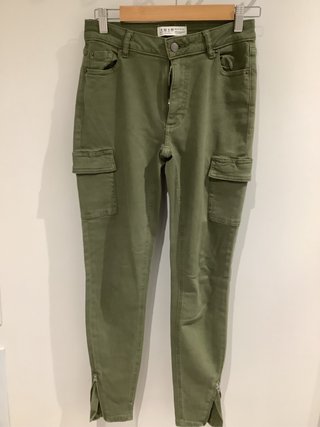 Pantalón Cargo Verde Oliva Talla S