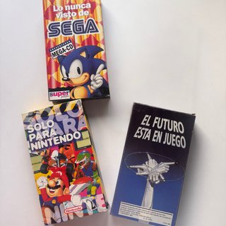 Lote 4 Cintas VHS Videojuegos (Nintendo/Sega)