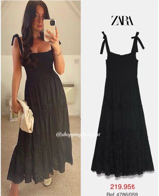 Vestido tirantes troquelado