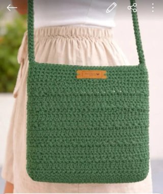 Bolso de Crochet Verde
