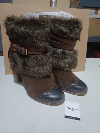 Botines Pepe Jeans Marrones con Pelo