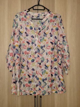 Blusa fina estampada