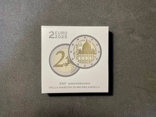 Vaticano 2025 2€ PROOF Michelangelo