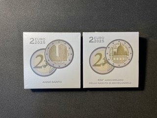 Pack 2 Monedas 2€ Vaticano 2025 PROOF