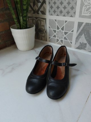 Zapatos de Flamenco Negros sin clavos. De iniciaci