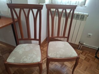 Set de 4 Sillas de madera