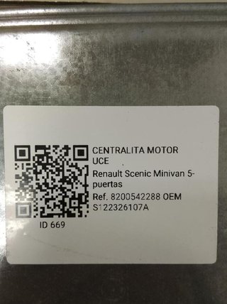 Centralita renault s122326107a scenic 1.5 dci 669
