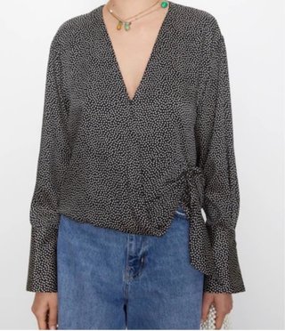 Blusa cruzada Zara
