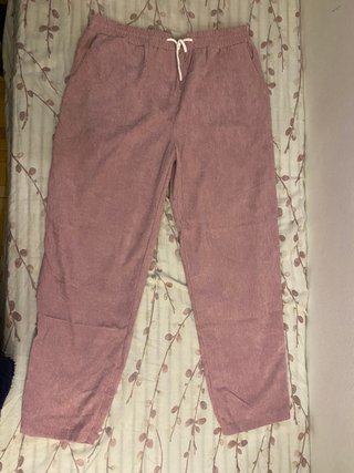 Pantalón de pana rosa