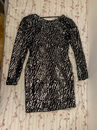 Vestido de terciopelo con lentejuelas