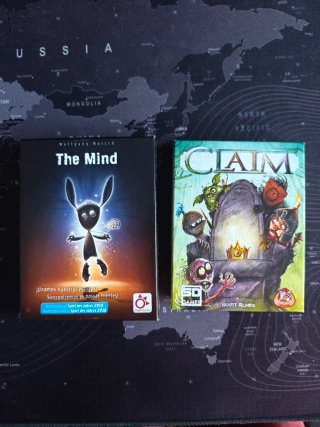 Lote 2 juegos de mesa: The Mind + Claim