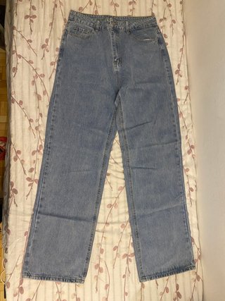 Pantalón vaquero ancho azul