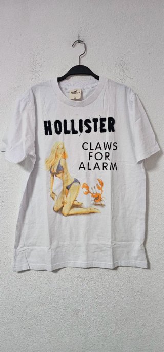 Camiseta Hollister Blanca Talla L