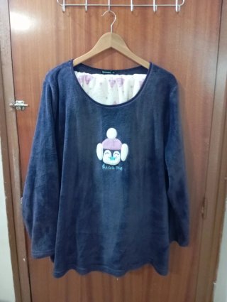 Pijama Azul con Estampado Talla XXL GRANDE