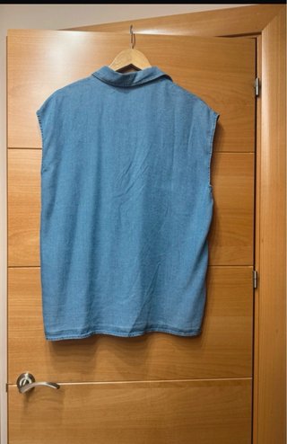 Camisa Vaquera sin Mangas