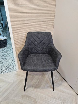2 Sillas Tapizadas Negras