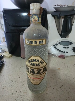 Botella Antigua Crema de Anis Raza
