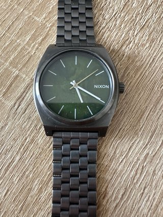 Reloj Nixon The Time Teller Gunmetal Verde