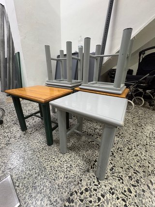 Taburetes o Mesas Auxiliares Madera