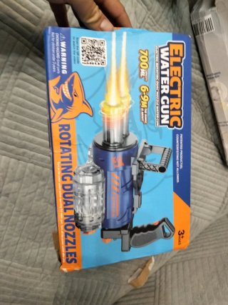 Pistola de Agua Eléctrica con Doble Boquilla