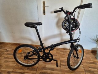 Bicicleta Plegable Btwin Tilt 100 Negra
