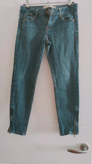 Pantalón Vaquero Pirata Azul