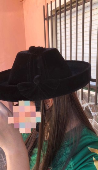 Sombrero de amazona negro