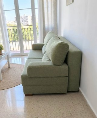 Sofá Cama 3 Plazas Verde (desmontable)
