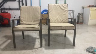 2 Sillas de Terraza de Aluminio
