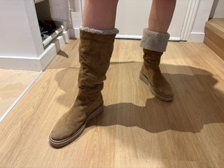 Botas Altas de Ante Marrón Weekend Talla 39