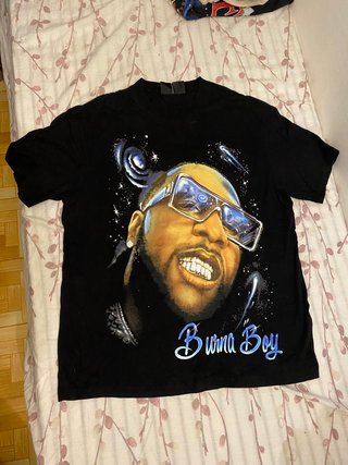 Camiseta Burna Boy Negra