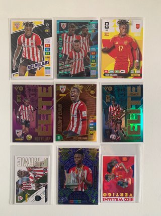 Lote de 10 Cromos de Nico Williams